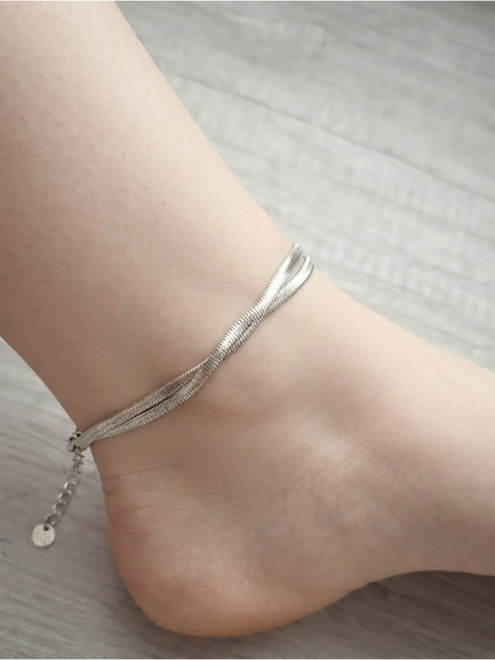5/$25 Silver tone anklet bracelet